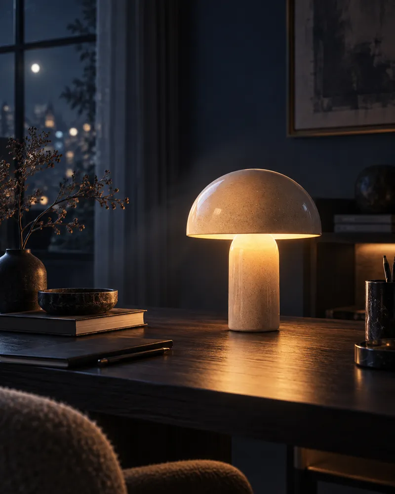 Cinematic product image: fictional SCENE example, not customer work