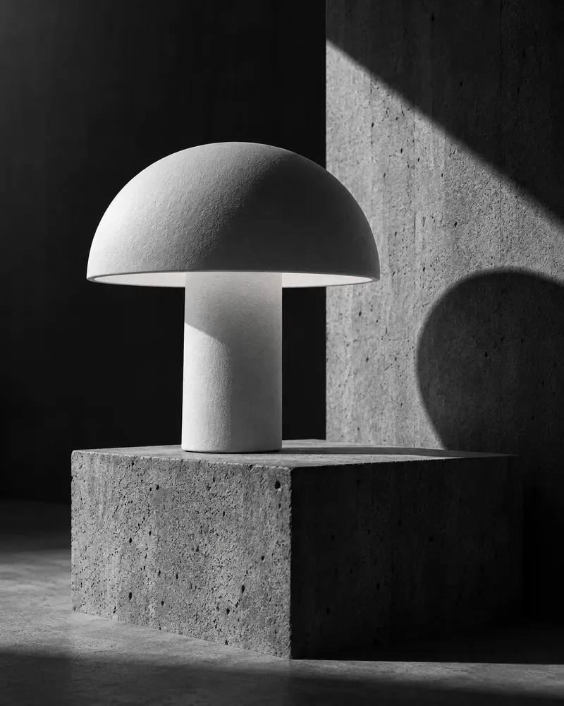 Monochrome editorial image: fictional SCENE example, not customer work